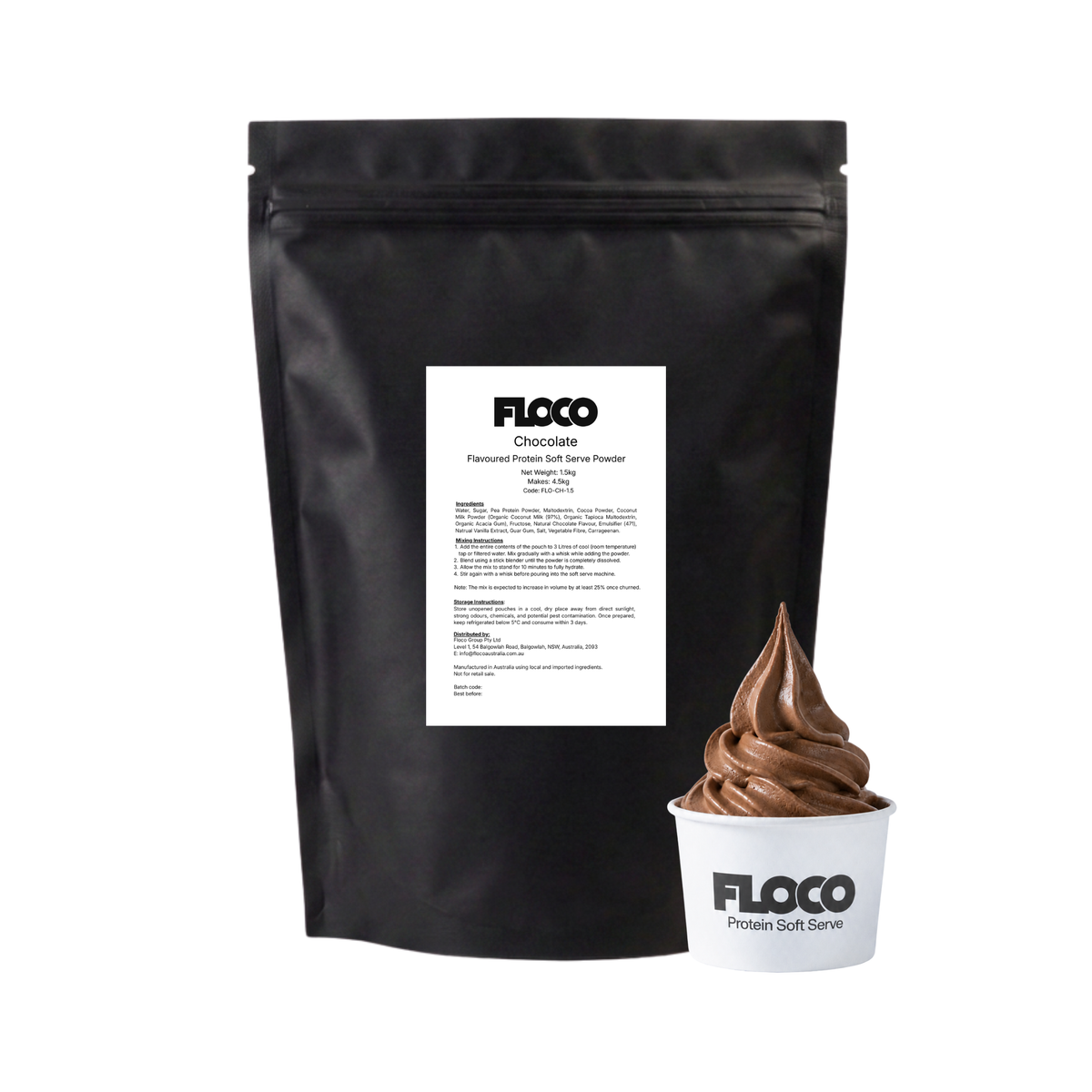 Chocolate Protein Soft Serve Mix